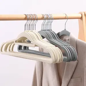 Modern clothes hanger High manganese steel+pp+flannelette anti-slip Multifunctional cloth hanger