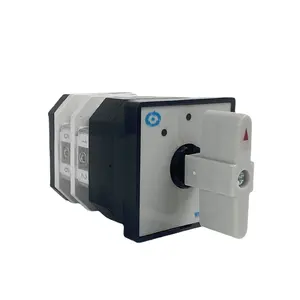 LW12-16/2 Control Circuit 3 Position Rotary Switch On-off-on 2 Poles 16A Silver Contact Universal Gear Cam Change-over Selector