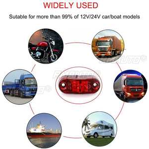 2PCS 12V 24V Feux de position latéraux LED pour camion, feux arrière d'avertissement, feux extérieurs pour voiture, remorque, camion, caravane, bus pour Kamaz - Product Image 3