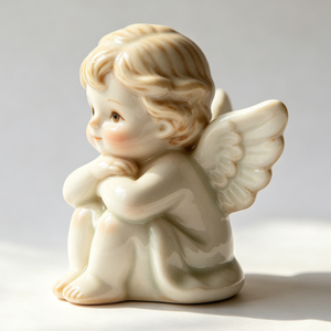 Statua di Angelo in Resina Personalizzata BZY, Figurina di Cherubino Artigianale, Decorazione per la Casa, Arte Religiosa, Regalo, Vendita all'Ingrosso B2B OEM ODM - Product Image 4