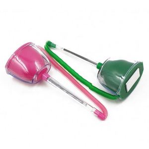 Stylo de comptoir d'hôtel à succès avec logo personnalisé, stylo à bille sécurisé à spirale, support de stylo noir pour bureau/table - Product Image 4