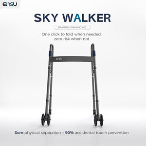 Ensu LOGOTIPO Personalizado OEM y ODM Compacto y Plegable Movilidad Ligero Gatillo de Liberación Plegable Rueda Delantera Rolling Walker - Product Image 2