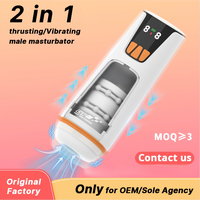 OEM Automatischer Masturbationsbecher mit Digitalanzeige, Männliche Masturbationsmaschine mit 9 Frequenzen, Stoßendes Sexspielzeug für Männer