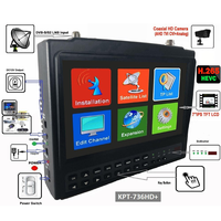Localisateur de satellite numérique HD avec écran IPS de 7 pouces H.265 DVB-S/S2 Satfinder