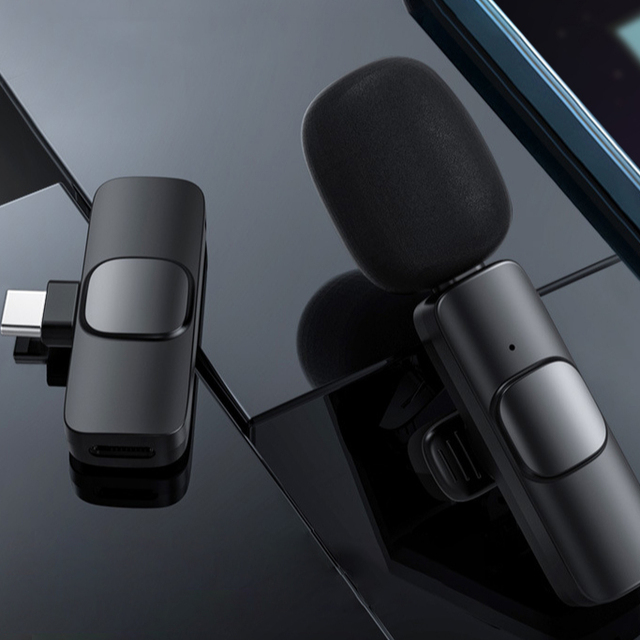 Dropshipping Live Streaming Vlog Clip on Smartphone Wireless Lavalier Microphone