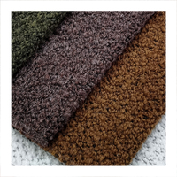 Tissu d'ameublement extensible confortable et luxueux en bouclette, teint en fil, mélange laine, viscose et coton, pour canapé et textiles de maison