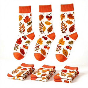 جوارب قطنية رياضية مضادة للبكتيريا 10A - مانعة للانزلاق بنقاط، بدون حد أدنى للطلب - Product Image 1