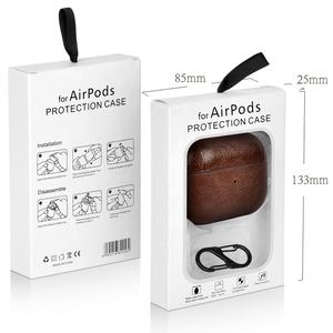 Estuche de Cuero PU de Diseño de Lujo para Auriculares, Tipo Negocios, para AirPod Pro <span class=keywords><strong>2</strong></span> 3 4, Funda Personalizada, <span class=keywords><strong>Mini</strong></span> Estuche de Cuero para <span class=keywords><strong>AirPods</strong></span> - Product Image 2