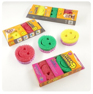 Doble capa 10*3,5 para <span class=keywords><strong>cara</strong></span> <span class=keywords><strong>sonriente</strong></span>, toallita lavavajillas sensible a la temperatura para esponjas, estropajos - Product Image 5