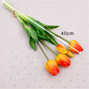 Bouquet di Tulipani Artificiali in Lattice QiHao, Mazzo Decorativo di Tulipani - Product Image 6