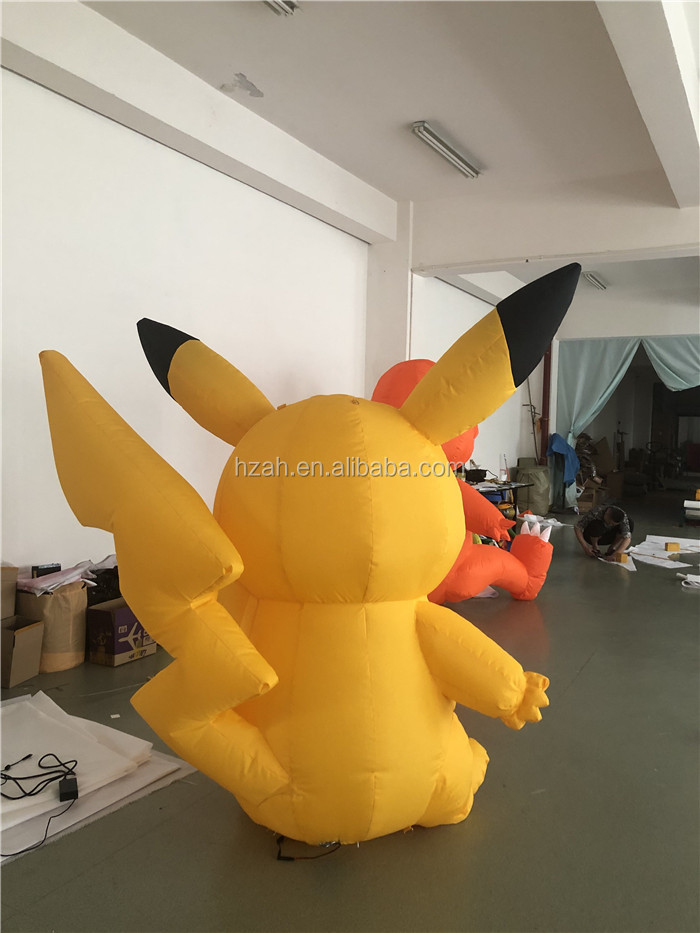 Inflable pokemon Pikachu monstruo de bolsillo para publicidad globo Parque fondo abierto decoración al aire libre