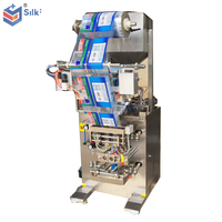 Machine d'emballage de remplissage de sachets de liquide à trémie à double enveloppe pour pâte de chocolat chili shampooing tomate ketchup