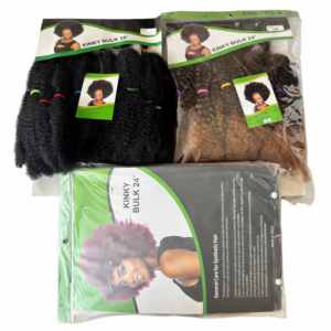 Extensions de cheveux afro synthétiques en vrac de 14 pouces, tissage simple, torsades crépues, qualité supérieure, mèches pour tresses au crochet - Product Image 5