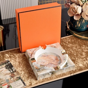 Cenicero de Cerámica de Lujo, Estilo Europeo Moderno, de Gran Peso (1100g), para Hogar, Restaurante, Sala de Estar, Estudio, Vestíbulo - Product Image 4