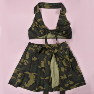 R30179S <span class=keywords><strong>Ensemble</strong></span> jupe camouflage deux pièces Mini jupe camouflage élégante décontractée pour femmes jupe <span class=keywords><strong>militaire</strong></span> de l'armée vêtements de club <span class=keywords><strong>sexy</strong></span> - Product Image 6