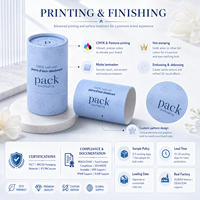 Caja de Cartón Ecológica en Forma de Tubo de Papel Kraft, Tamaño Personalizado, para Desodorante en Barra, Bálsamo Labial, Perfume Sólido y Productos para el Cuidado de la Piel