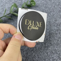 Étiquette ronde autocollante personnalisée de luxe avec logo, papier mat, autocollant circulaire en feuille d'or