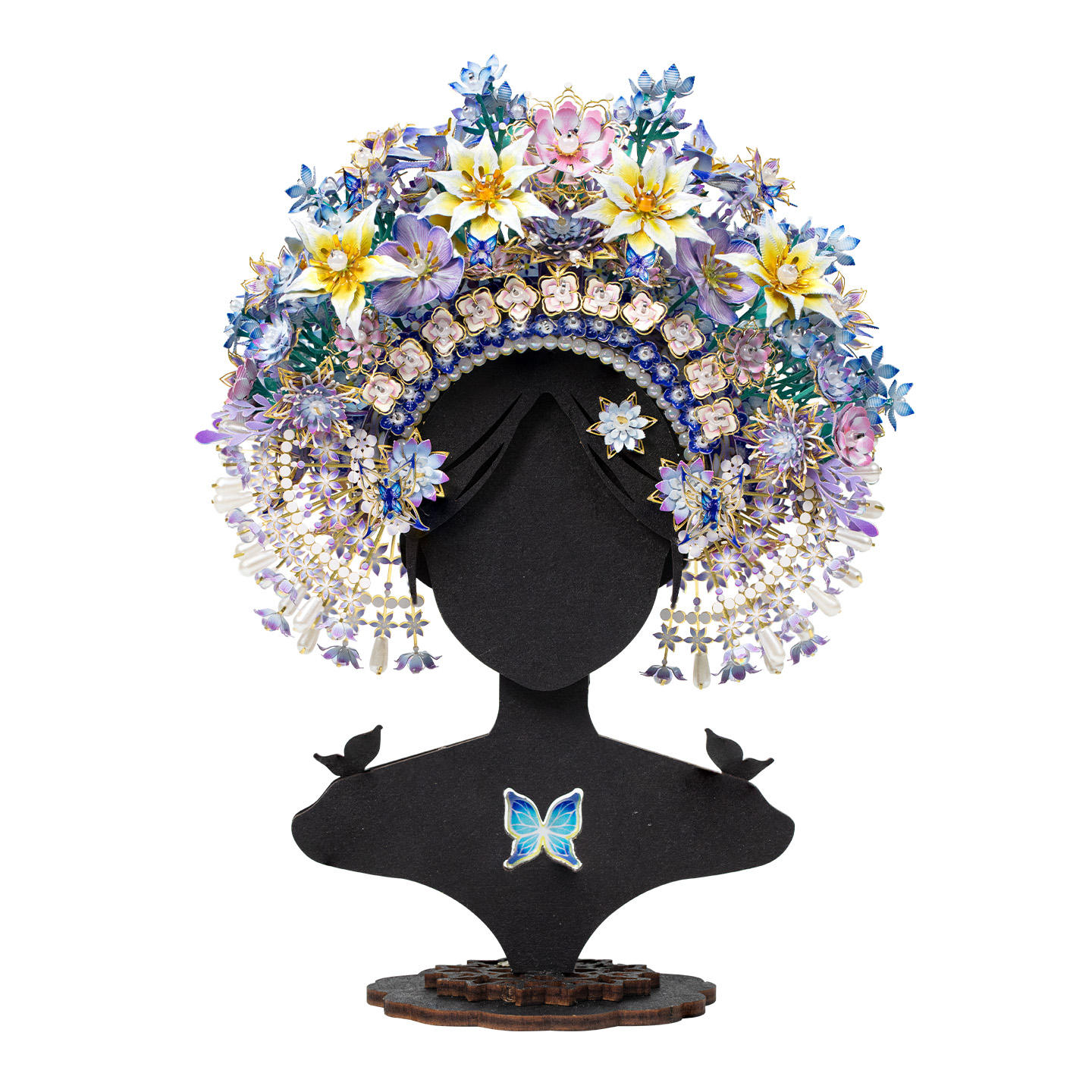 Flower hairpin crown