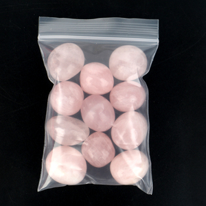 Vente en gros de pierres roulées naturelles de haute qualité en quartz rose et améthyste, en sacs - Product Image 5