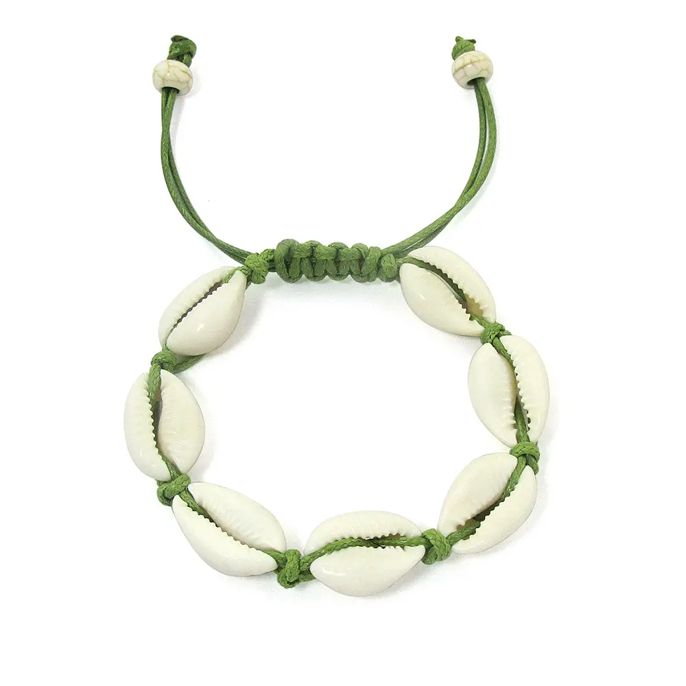 Vente en gros d'accessoires personnels bon marché Bracelet mexicain en coquillage Bracelet réglable fait main