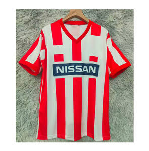 Jersey Sepak Bola Retro Klub Guadalajara Meksiko Kustom 92-93, Seragam Pemain & Suporter Klasik, 100% Poliester Cepat Kering - Product Image 4