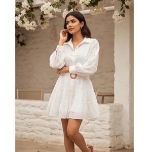 ชุดเดรสลำลองสำหรับผู้หญิงใส่สบายในฤดูร้อน เนื้อผ้าใส่สบาย ทรงหลวม น้ำหนักเบา เหมาะสำหรับการไปเที่ยวชายหาดและการเดินทาง - Product Image 5