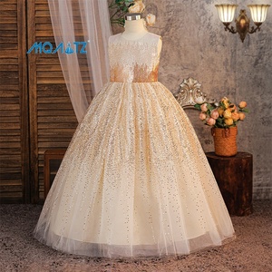 MQATZ Vestito <span class=keywords><strong>da</strong></span> Principessa Soffice con Motivo a Cuori per <span class=keywords><strong>Bambina</strong></span>, Abito Formale con Maniche a Palloncino, Vestito Bianco <span class=keywords><strong>da</strong></span> Festa per Bambine L6136 - Product Image 1