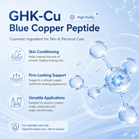 Approvisionnement direct usine : Peptide de cuivre GHK de qualité cosmétique, matière première, fabricant en vrac, 1kg, 5kg