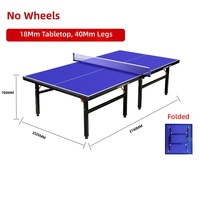 Table de ping-pong portable compacte pour la famille, utilisable en intérieur et en extérieur, pliable, gain de place, facile à installer, vente en gros