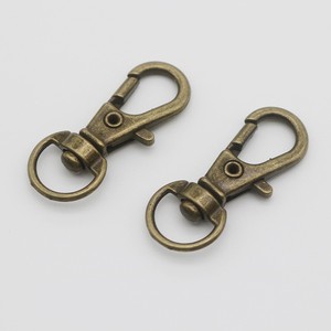 Metal <b>Key</b> <b>Chain</b> 32x14mm Zinc Alloy Round Hard-Wearing For DIY Dog Fish Luggage Pendant Business Gift - Product Image 3