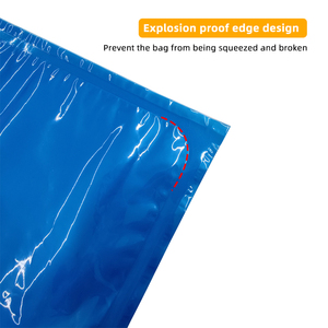 Sac en plastique <span class=keywords><strong>bleu</strong></span> JIJID en boîte avec tube transparent 22L pour lait et produits laitiers, qualité alimentaire BIB avec tuyau de distribution transparent - Product Image 5