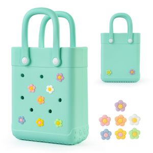 Mini sac fourre-tout en caoutchouc X-Small sac de plage en caoutchouc pour petites filles et <span class=keywords><strong>femme</strong></span> pour la plage <span class=keywords><strong>bateau</strong></span> piscine sport voyage sac à main - Product Image 5