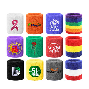 عالية الجودة شعار مخصص تنس الرياضة التدريب عصابات المعصم الملونة قبضة الجافة تثبيط عصابات العرق - Product Image 4