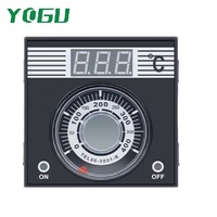 Contrôleur de température numérique pour four de boulangerie YOGU avec bouton et affichage, thermostat