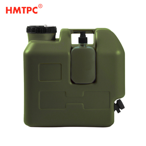 Camping Portable 20L HDPE Amy Green avec <span class=keywords><strong>robinet</strong></span> et bouteille de savon liquide Conteneur d'eau en plastique Jerry Can - Product Image 2