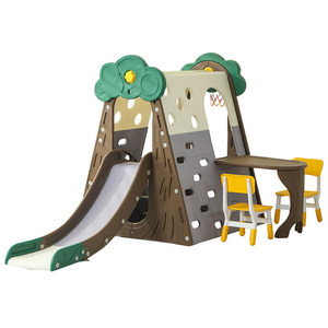 Structure de <span class=keywords><strong>jeu</strong></span> d'escalade et toboggan pour enfants, usage intérieur et extérieur, avec balançoire, pour aire de jeux familiale - Product Image 6