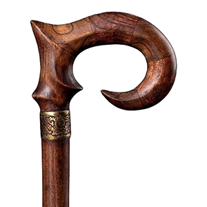 Bâtons de marche en bois faits à la main, cannes de marche en bois naturel, cannes de soutien classiques, poignée sculptée sur mesure, vente en gros OEM - Product Image 4