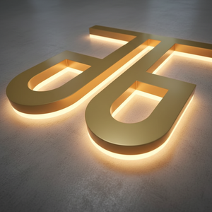 Lettere in metallo 3D logo lettera segno di progettazione del logo aziendale segni di affari canale personalizzato lettera negozio segno per le imprese - Product Image 1