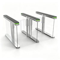 Torniquete de Alta Velocidad de Acero Inoxidable 304, Barrera Giratoria con Brazo Óptico, Lector de Tarjetas RFID, Control de Acceso Bidireccional Anti-Embutidos