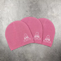 Bonnet en tricot gaufré personnalisé avec broderie, bonnet d'hiver Y2K pour femmes et hommes