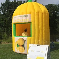 Stand de limonade gonflable portable d'extérieur, kiosque de limonade gonflable
