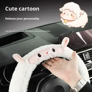 Nueva Funda de Volante de Coche de Invierno de Cuero PU Afelpado de Lujo Zhongheng ZH-1742 HONGLILAI Ajuste Universal Transfronterizo Interior - Product Image 4