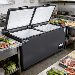 Congélateurs à <span class=keywords><strong>coffre</strong></span> grand format à refroidissement direct sans givre <span class=keywords><strong>en</strong></span> vente avec double compresseur - Product Image 4