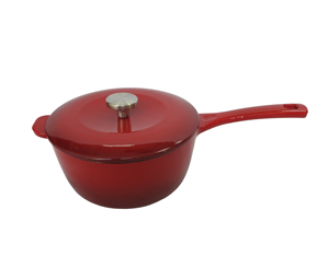 Cacerola Pequeña de <span class=keywords><strong>Hierro</strong></span> Fundido Esmaltado <span class=keywords><strong>con</strong></span> Tapa <span class=keywords><strong>para</strong></span> Pasta, Salsa de Tomate, Mantequilla, Desayuno - Product Image 5