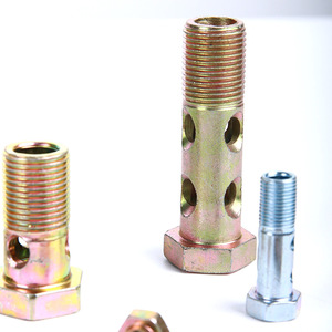 Vis hexagonale creuse en acier au carbone Q235 plaqué, vis de purge hydraulique pour charnière de tuyau de retour d'huile - Product Image 2