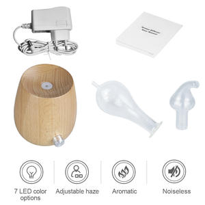 Difusor de Aromas con Base de Madera, 0.5L, Eléctrico, Sin Niebla, Ambientador para Hogar y Oficina - Product Image 3