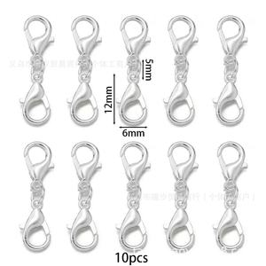 Attache mousqueton double tête Tan Tide 12 mm plaqué or pour bijoux DIY, connecteur pour collier et bracelet - Product Image 3