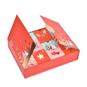 Caja de Regalo Misteriosa de Adviento con Calendario Hecho a Mano, Empaque de Papel con Logotipo Impreso Personalizado, Ecológico y de Lujo - Product Image 1