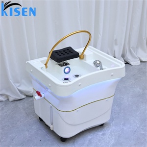 Kisen Head Spa One Tanke : Bac de lavage de cheveux mobile sans tuyauterie pour salon, avec fonction de thérapie japonaise - Product Image 2