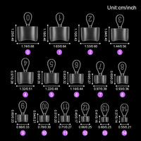 150 faux ongles de pieds mats, style français, blancs avec bord noir, carrés, courbe en C, demi-couverture, extensions d'ongles pour pédicure